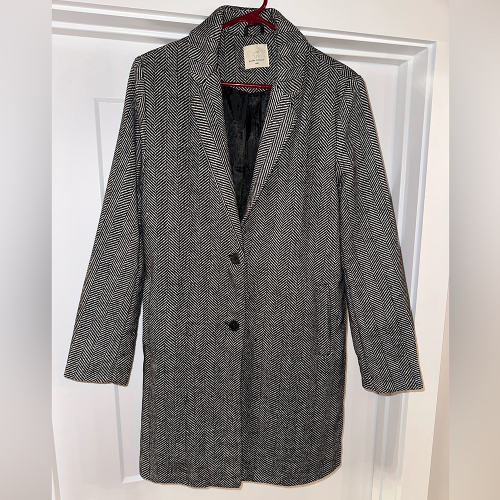 Black and White Winter Coat